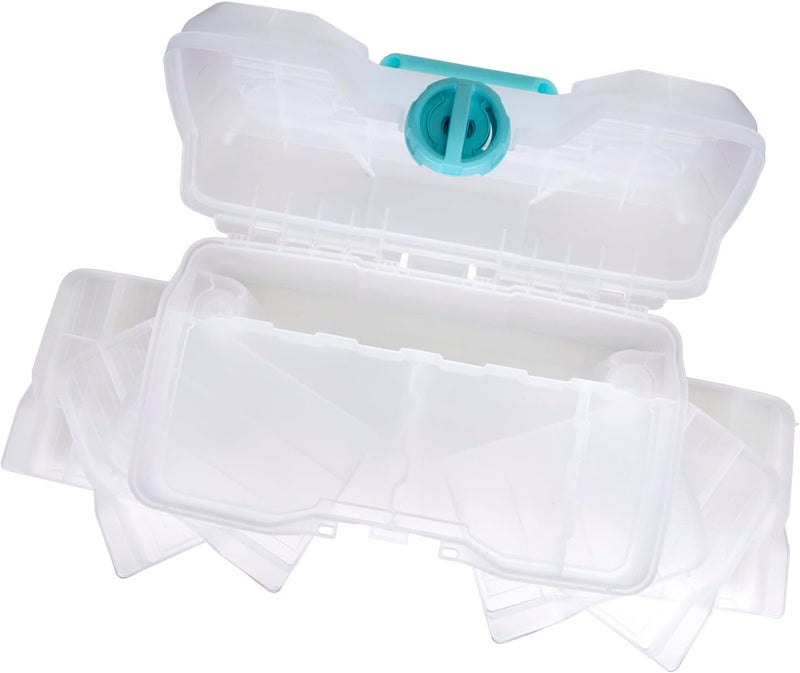 ArtBin Clear Plastic Organizer Small Parts Organizer - for DIY Arts & Crafts Storage Boxes & Organizers, Sewing Storage - Storage Box with Compartments, Project Box - Large (6 Pivot Trays) 6963PB - Image 2